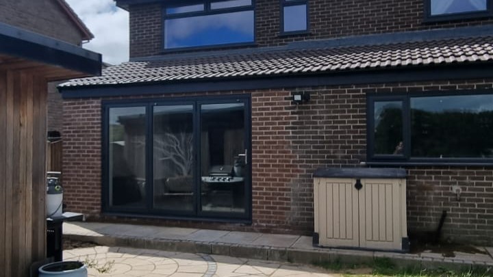 Open-plan kitchen extension